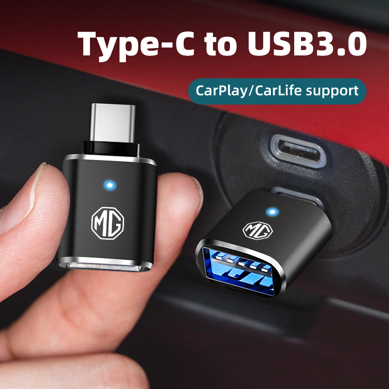 Car Accessories Papar - Car LED Type C To USB