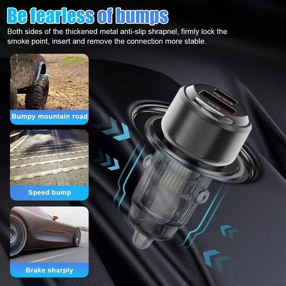 130W Mini USB Car Charger 2 Po - Car Accessories Xiaomi avis et prix
