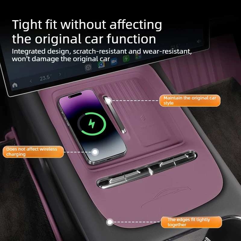 Wireless Charging Silicone Pad - Car Accessories Xiaomi avis et prix