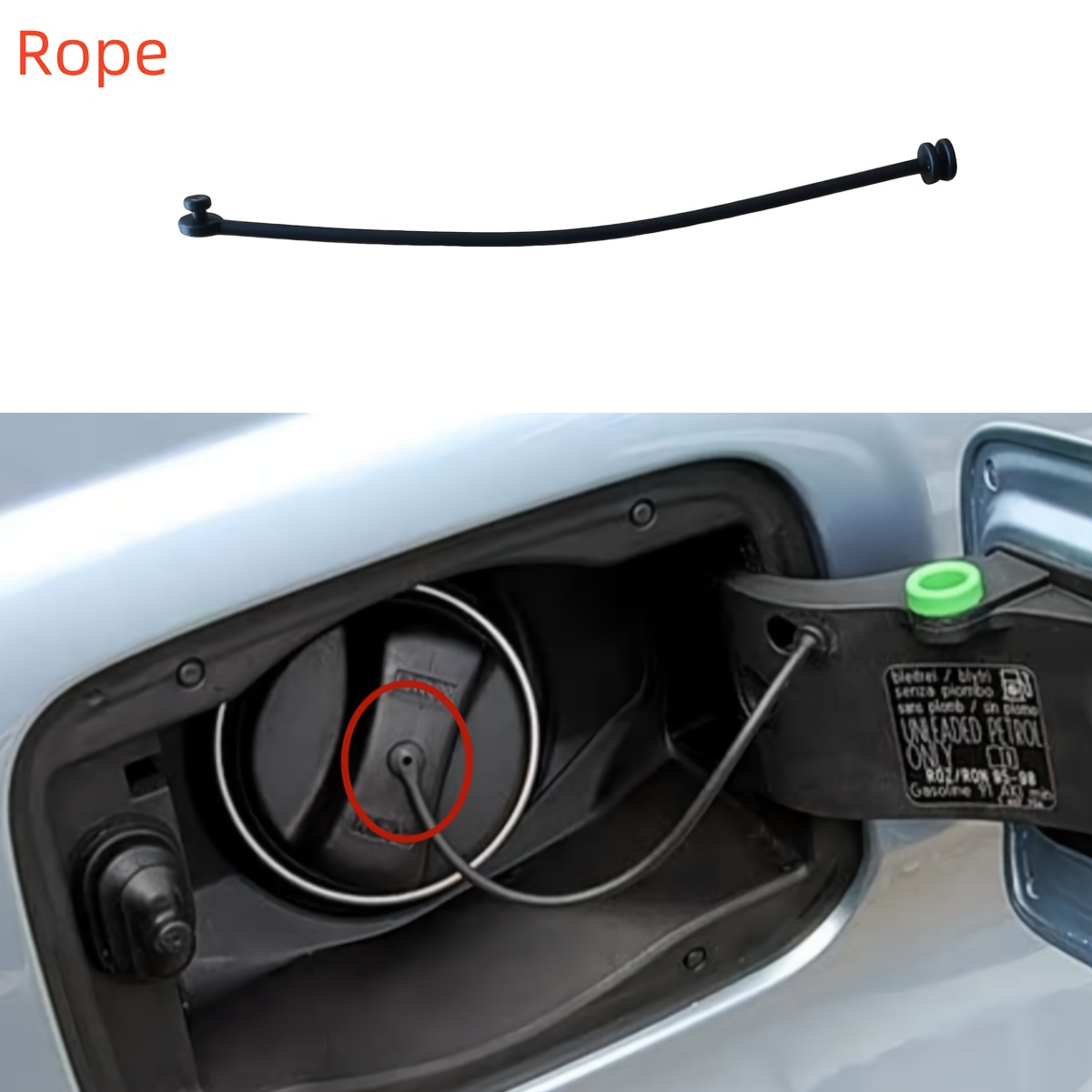 1pc Car Fuel Tank Cap Cable An - Car Accessories Brand avis et prix