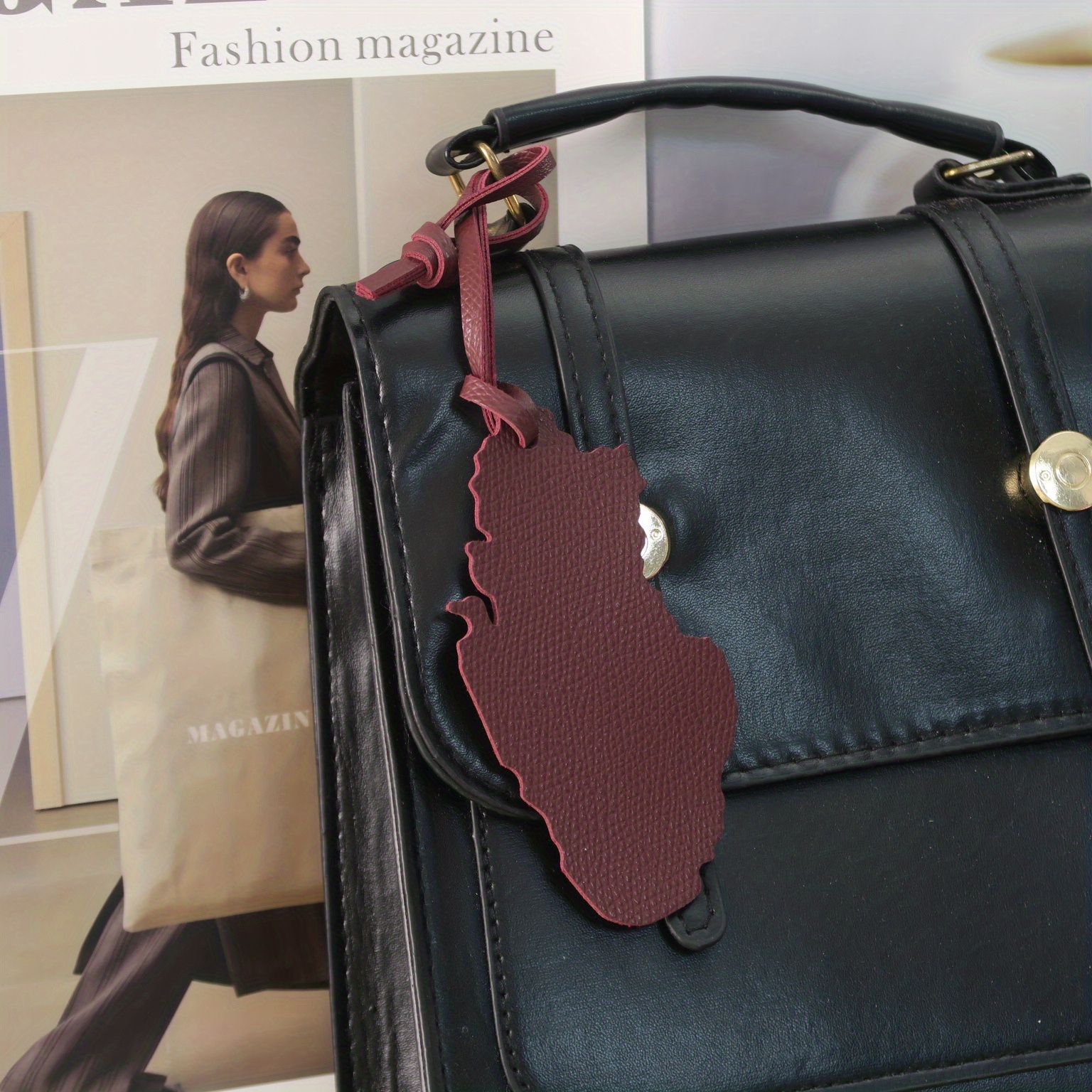 Qatar Map PU Leather Charm - E - Car Accessories Qatar avis et prix