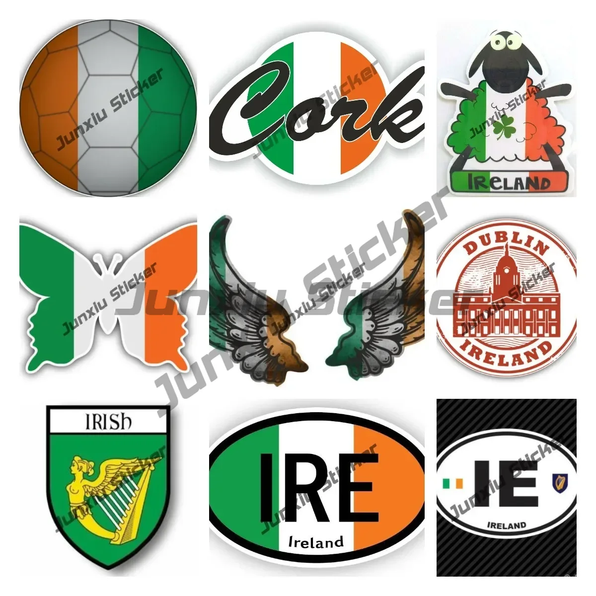 Ireland Flag Wings Creative Mo - Car Accessories Dublin avis et prix
