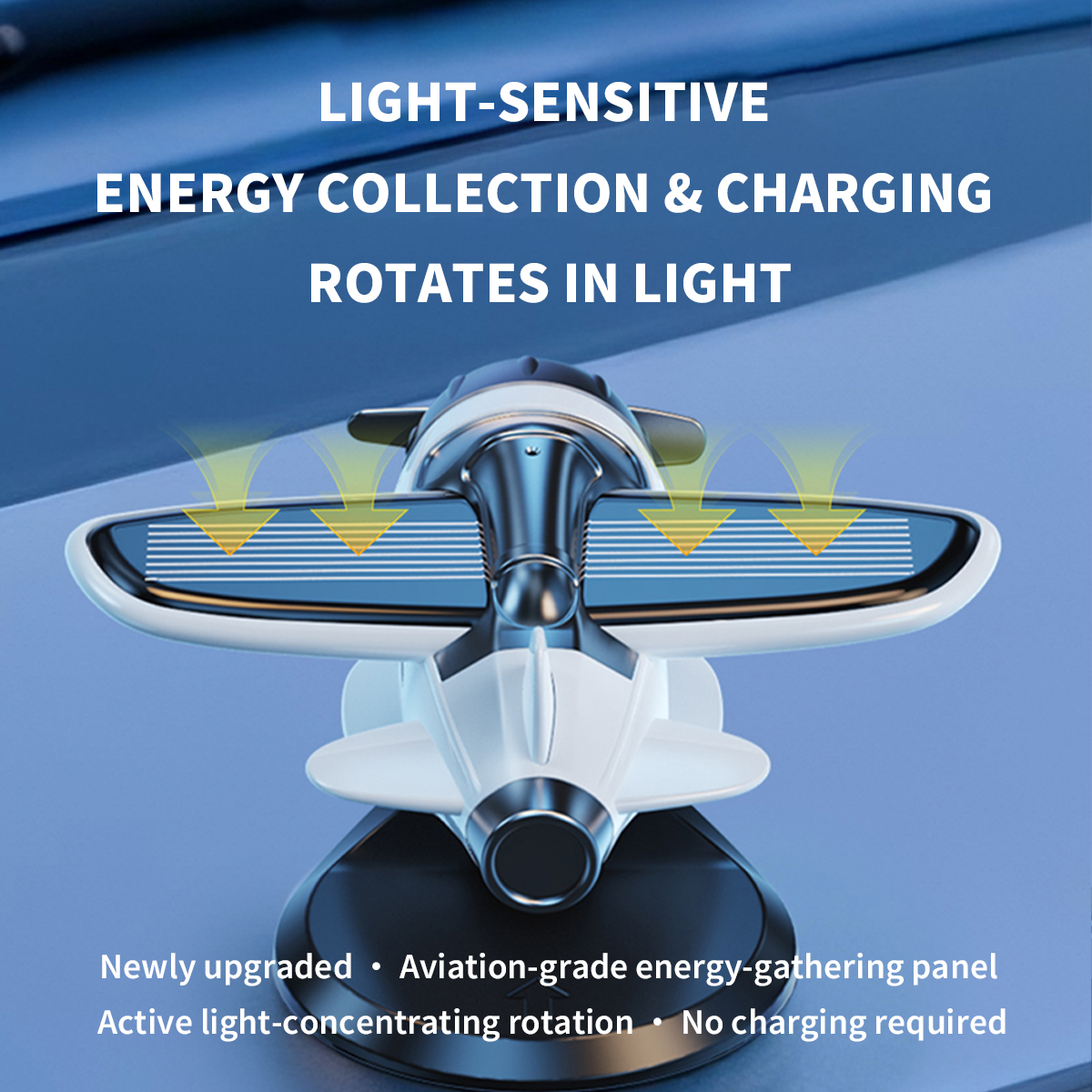 Motor Solar Airplane Ornaments - Car Accessories Papar avis et prix