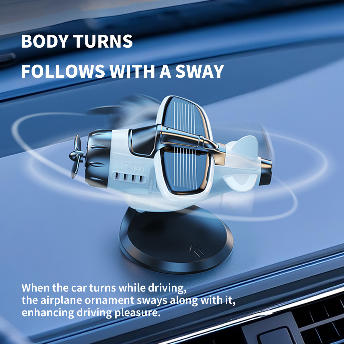 Motor Solar Airplane Ornaments - Car Accessories Papar avis et prix