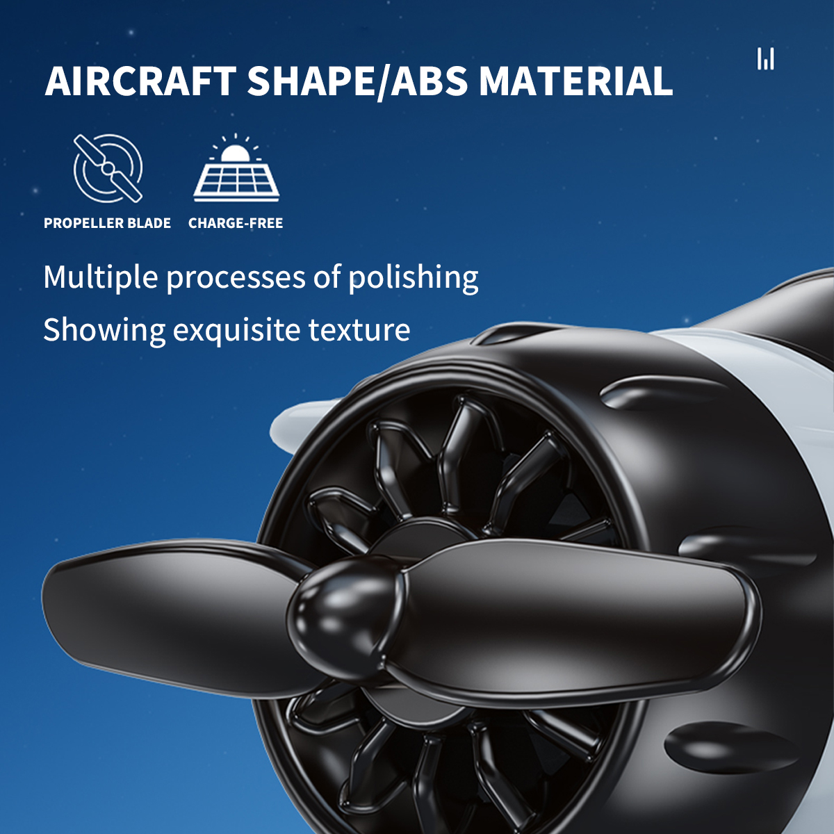 Motor Solar Airplane Ornaments - Car Accessories Papar avis et prix