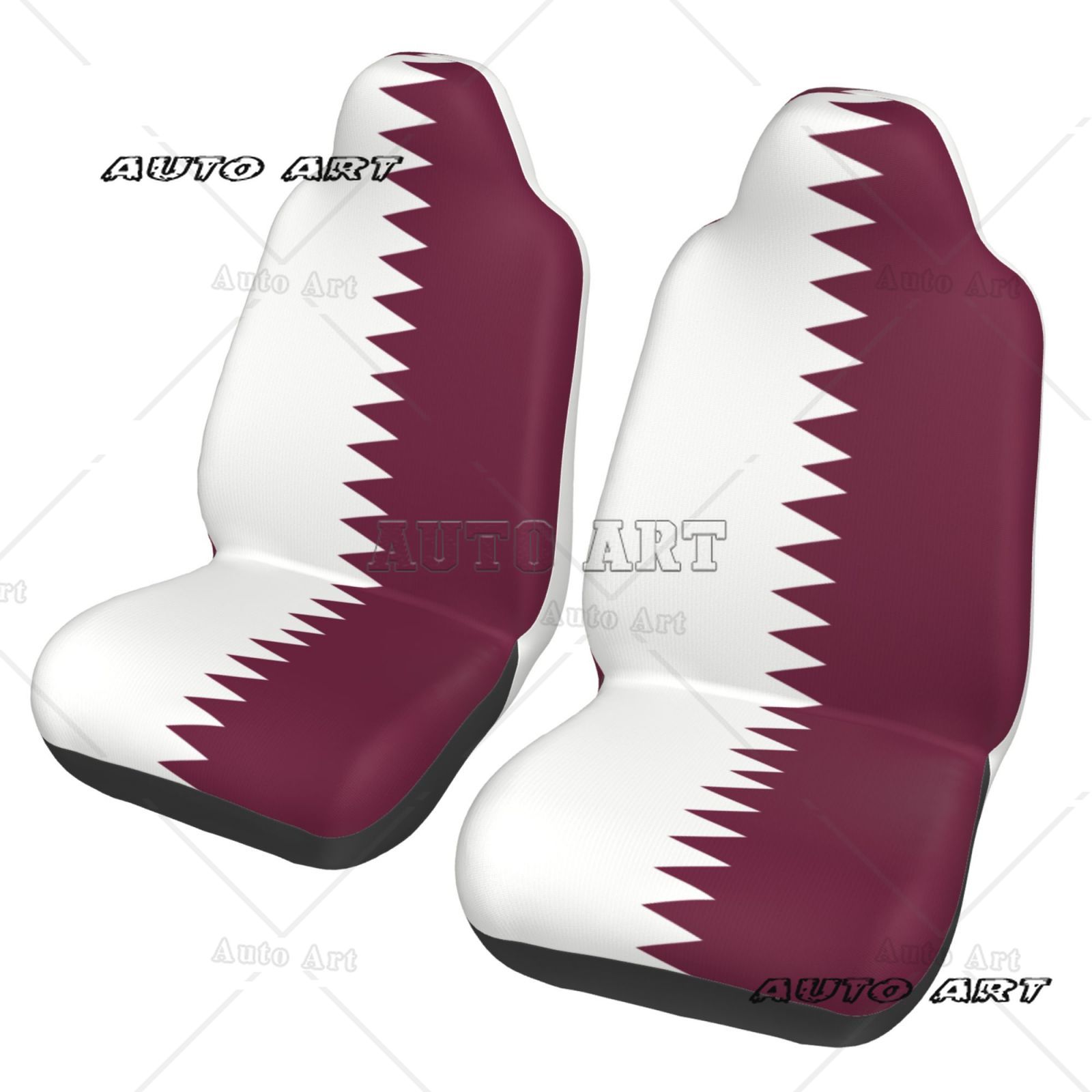 Qatar Flag Printed Patriotic-t - Car Accessories Qatar avis et prix