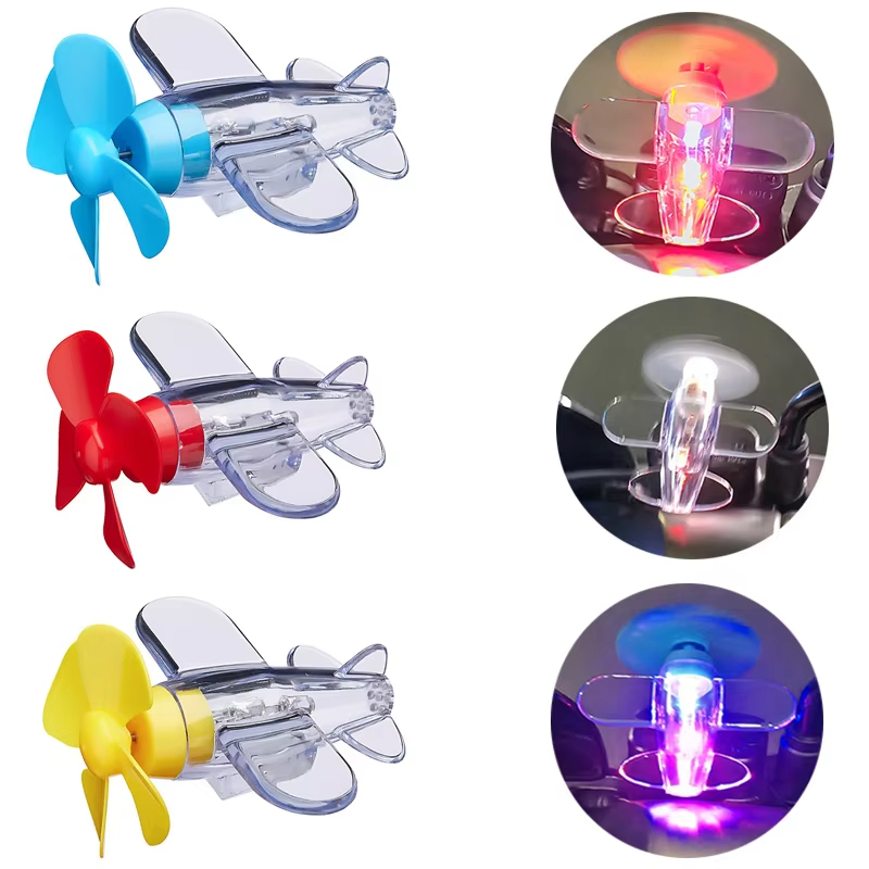 Wind Powered LED Airplane Orna - Car Accessories Papar avis et prix