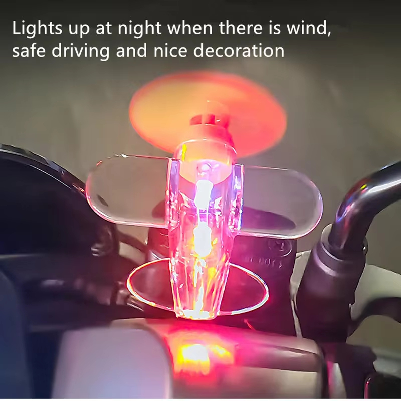 Wind Powered LED Airplane Orna - Car Accessories Papar avis et prix