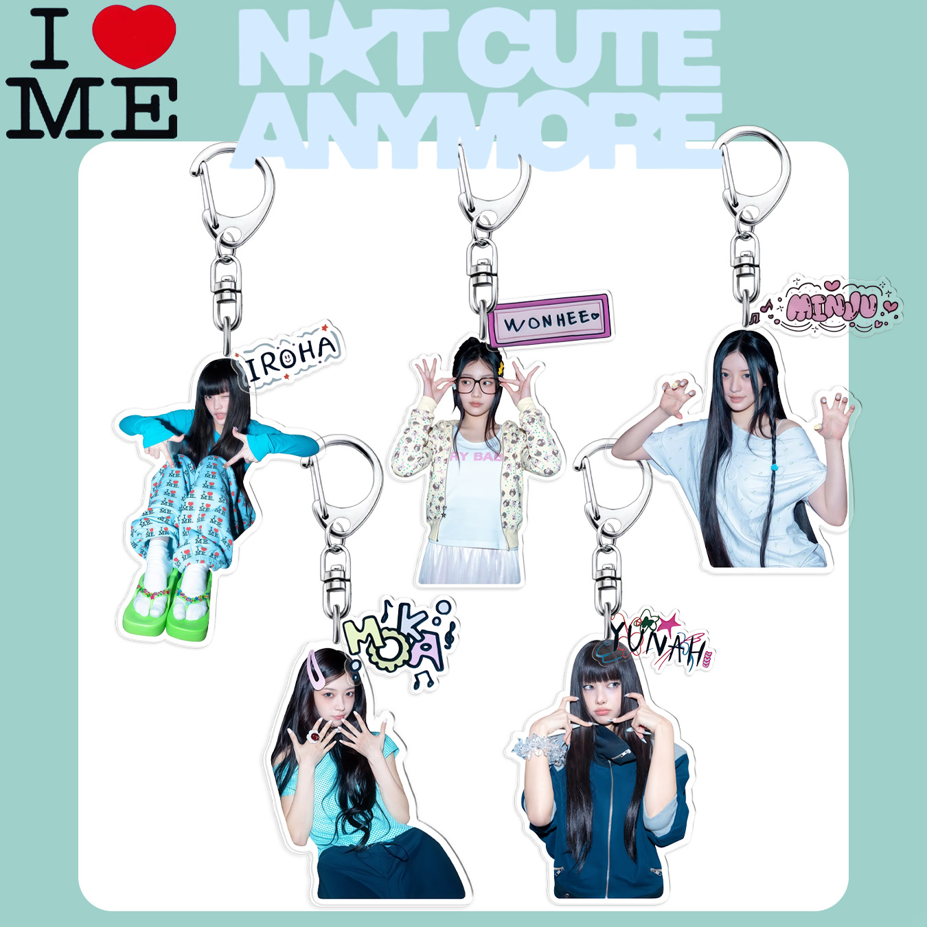 Illit Keychain, Wonhee, Iroha, - Car Accessories Papar avis et prix
