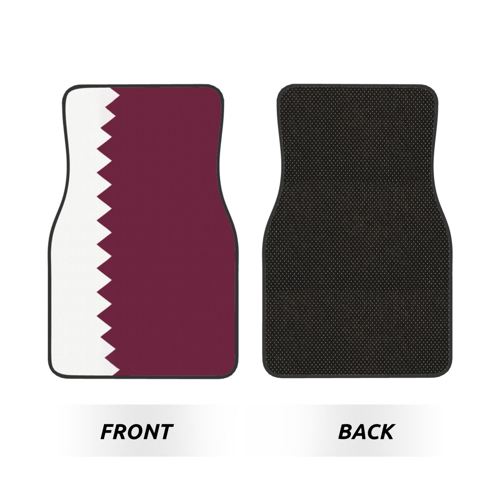 Flag of Qatar Pattern Car Floo - Car Accessories Qatar avis et prix