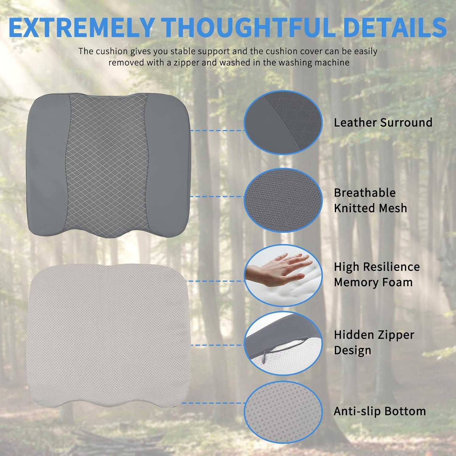 Nilight Car Seat Cushion Leath - Car Seat Cushion Memory Foam avis et prix